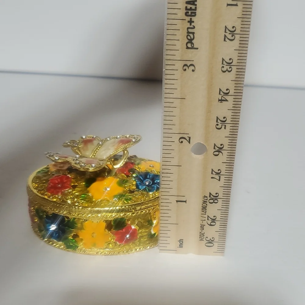 Floral Butterfly Jewelry Box - Picture 8 of 9